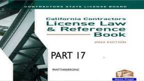 2022 NEW California Contractors License Study Guide (Law & Business) Part 17