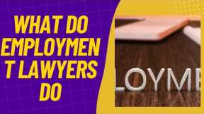 What Do Employment Lawyers Do | What do Labor Lawyers do