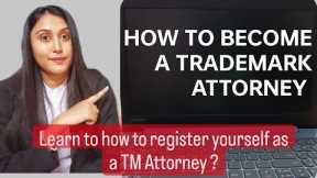 How to Become a trademark  Attorney| Get your Trademark Attorney Code