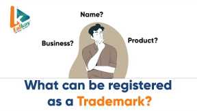 What can be registered as Trademark?