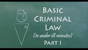 Understand Criminal Law in 18 Minutes (Part I)