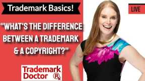 What is a trademark and how is it different from a copyright or patent?