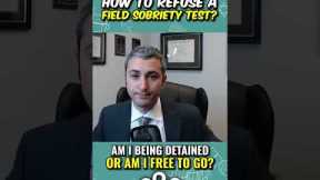 How to REFUSE a POLICE SOBRIETY TEST? *Lawyer Explains*