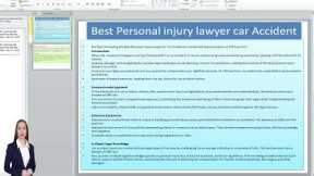 Best personal injury lawyer car accident || best accident injury lawyer #lawyer