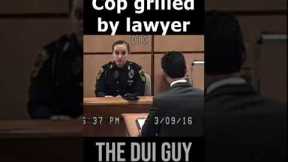 A VERY Intense Interrogation by Lawyer of Cop on the Witness Stand Under Oath in Court
