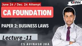 Companies Act- 09 | CA Foundation Business Law by CS Avinash Jha |#TEAMEKYAM