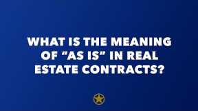 Understanding AS IS Real Estate Contracts - R L WILSON LAW FIRM |San Antonio Real Estate Lawyers