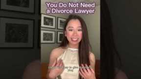 You May Not Need a Divorce Lawyer If...