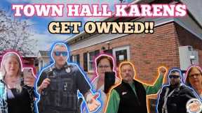 TOWN HALL KARENS *GET OWNED* COPS GET DISMISSED/ID REFUSED *DRIVE OF SHAME* PRESS NH NOW RAYMOND, NH