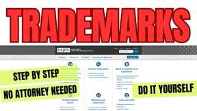 How to do your OWN trademark WITHOUT an attorney! *Detailed*