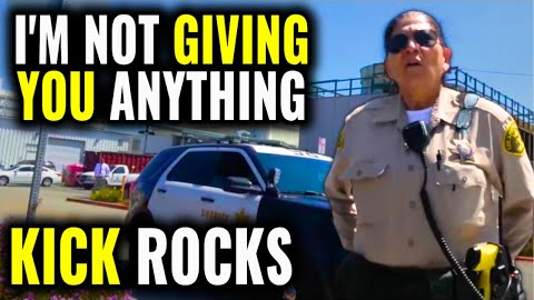 IDIOT Female Cop Gets Owned! Corrupt Cop Retaliation Failed *ID REFUSAL* First Amendment Audit