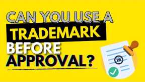 Can you Use A Trademark Before Approval? *Attorney Advertising*