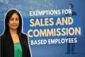 Exemptions for Sales and