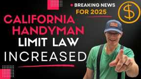 California Handyman Law RAISED for 2025