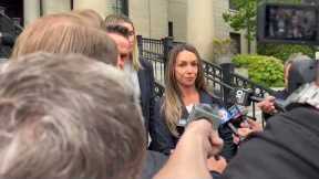 Karen Read speaks after the end of the 5th week of her murder retrial