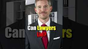 Why Lawyers CAN'T actually lie. #lawyer #court #attorney