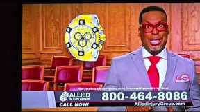 Allied Injury Group Commercial - Get this luxurious gold watch..