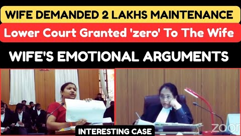 Wife Demanded 2 Lakhs Maintenance..Court Granted Nothing | Wife's Emotional Arguments | legalcourts 