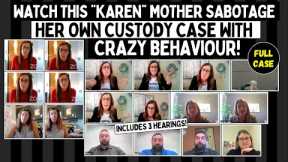 Watch This Karen Mother Sabotage Her Own Custody Case With CRAZY Behaviour! (Reupload)
