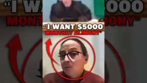 GREEDY Ex-Wife Gets DENIED By BRILLIANT Attorney! #shorts #courtroomdrama #karma