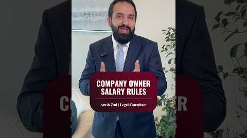 Company Owner Salary Rule #arashzad