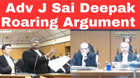 Adv J Sai Deepak Roaring Argument | Prevention of Disqualification act. 