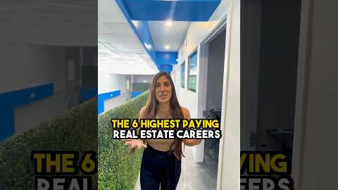 THESE ARE THE 6 HIGHEST PAYING CAREERS IN REAL ESTATE 💵🏡