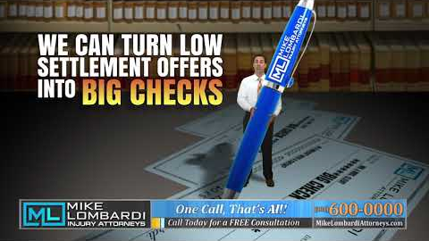 Mike Lombardi Injury Attorneys Commercial No Small Checks
