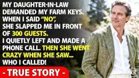 At My Son’s Wedding, My Daughter-in-Law Demanded My Farm Keys Before All— I Said ‘Over My Dead Body’