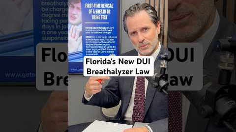 Florida's new DUI breathalyzer refusal law went in effect this October! #new #law #police #driving