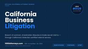 California Business Litigation Explained