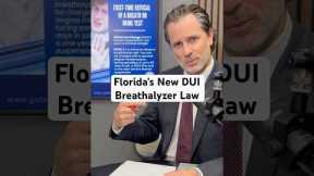 Florida's new DUI breathalyzer refusal law went in effect this October! #new #law #police #driving